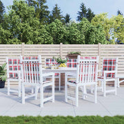 Vidaxl tuinstoelkussens 6 st 100x50x3 cm oxford stof ruitpatroon rood - afbeelding 1