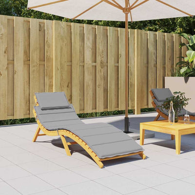 Vidaxl ligbedkussen 186x58x4 cm oxford stof grijs