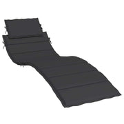 Vidaxl ligbedkussen 186x58x4 cm oxford stof zwart - afbeelding 2