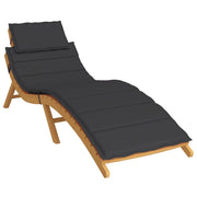 Vidaxl ligbedkussen 186x58x4 cm oxford stof zwart - afbeelding 3