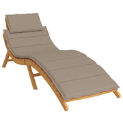 Vidaxl ligbedkussen 186x58x4 cm oxford stof taupe - afbeelding 3