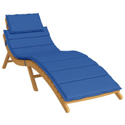 Vidaxl ligbedkussen 186x58x4 cm oxford stof koningsblauw - afbeelding 3