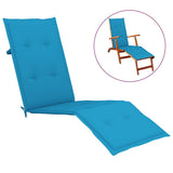 Vidaxl terrasstoelkussen (75+105)x50x4 cm blauw - afbeelding 1