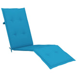 Vidaxl terrasstoelkussen (75+105)x50x4 cm blauw - afbeelding 2