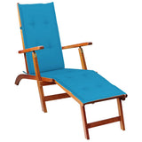 Vidaxl terrasstoelkussen (75+105)x50x4 cm blauw - afbeelding 3