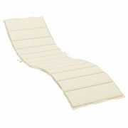 Vidaxl ligbedkussen 200x50x3cm oxford stof crèmekleurig - afbeelding 2
