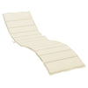 Vidaxl ligbedkussen 200x60x3 cm oxford stof crèmekleurig