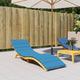 Vidaxl ligbedkussen 200x60x3 cm oxford stof blauw
