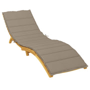 Vidaxl ligbedkussen 200x60x3 cm oxford stof taupe - afbeelding 3