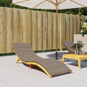 Vidaxl ligbedkussen 200x60x3 cm oxford stof taupe - afbeelding 1