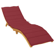 Vidaxl ligbedkussen 200x60x3 cm oxford stof wijnrood - afbeelding 3