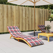 Vidaxl ligbedkussen 200x60x3 cm oxford stof ruitpatroon rood - afbeelding 1