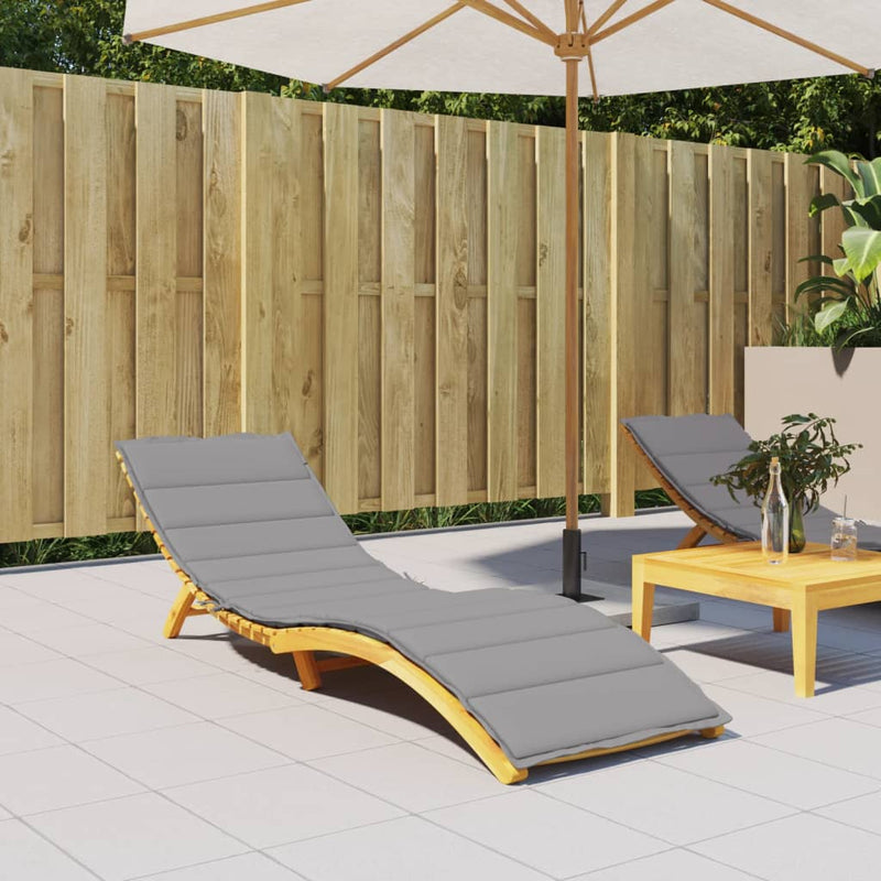 Vidaxl ligbedkussen 200x70x3 cm oxford stof grijs