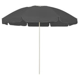 Vidaxl strandparasol 240 cm antracietkleurig - afbeelding 1