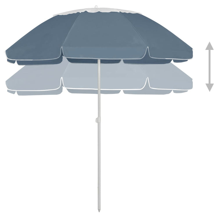 Vidaxl strandparasol 300 cm blauw