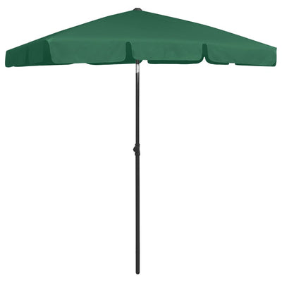Vidaxl strandparasol 180x120 cm groen