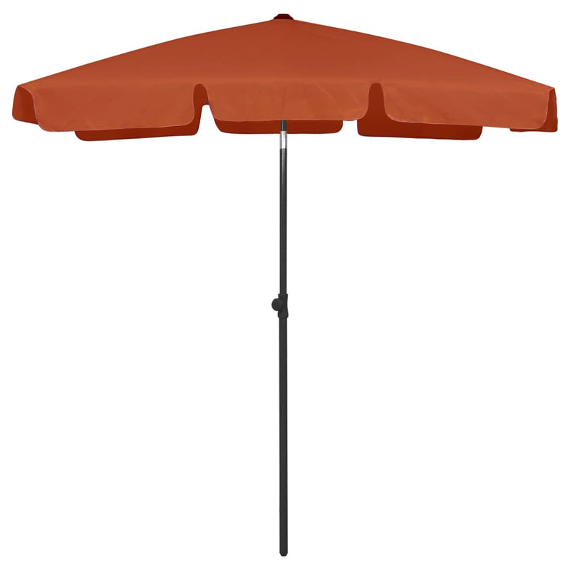 Vidaxl strandparasol 180x120 cm terracottakleurig