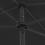 Vidaxl strandparasol 180x120 cm zwart - afbeelding 3