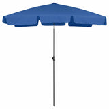 Vidaxl strandparasol 180x120 cm azuurblauw - afbeelding 1