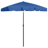Vidaxl strandparasol 180x120 cm azuurblauw - afbeelding 2