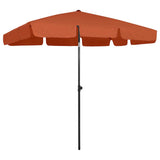 Vidaxl strandparasol 200x125 cm terracottakleurig - afbeelding 1