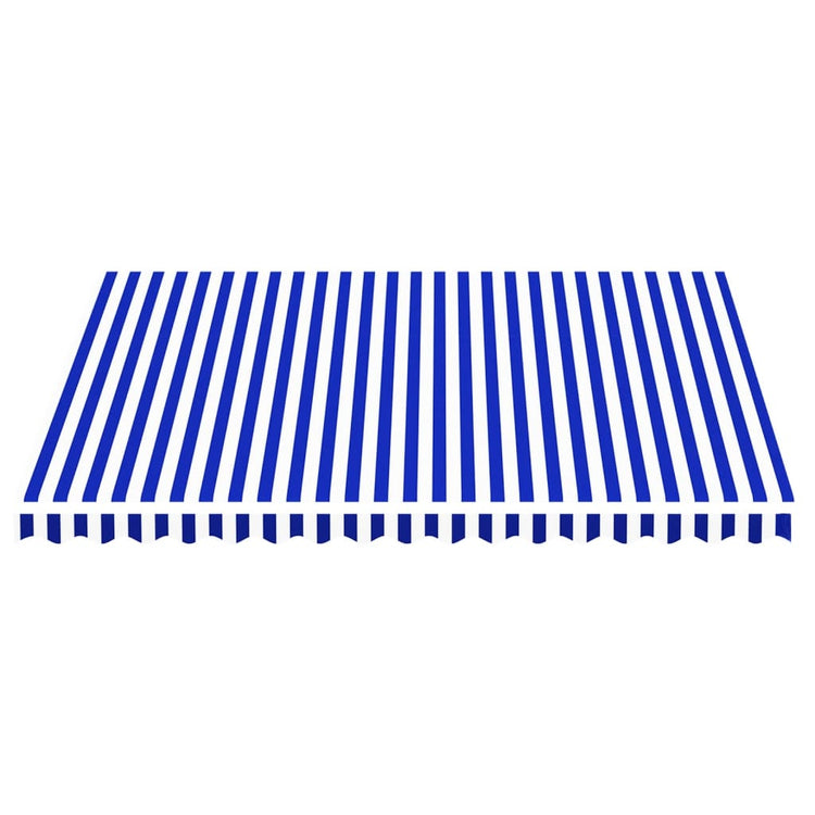 Vidaxl vervangingsdoek voor luifel 400x350 cm polyester blauw en wit