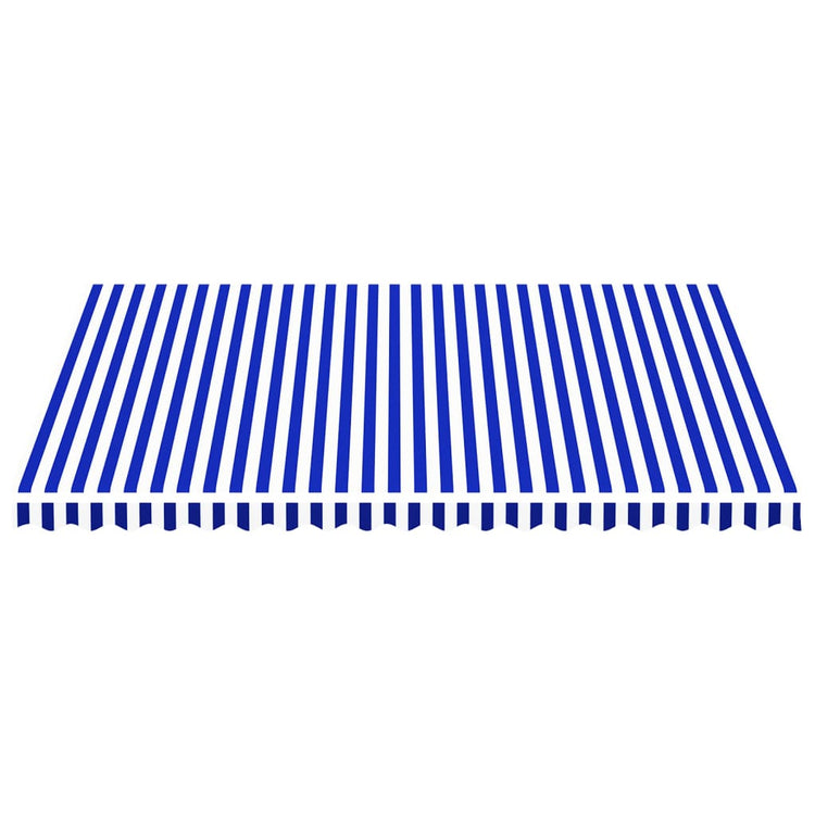 Vidaxl vervangingsdoek voor luifel 450x350 cm polyester blauw en wit