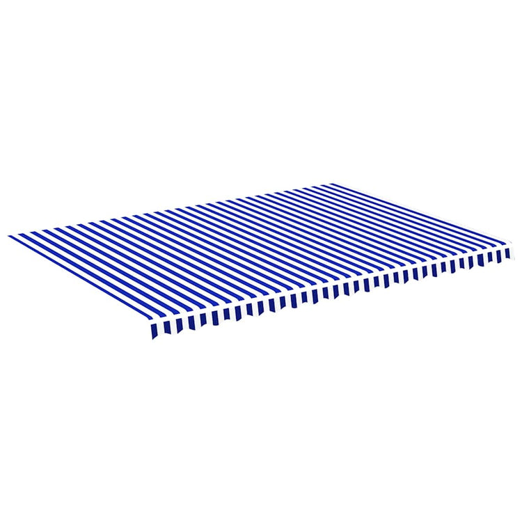 Vidaxl vervangingsdoek voor luifel 500x350 cm polyester blauw en wit