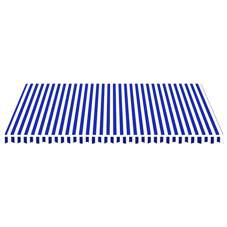 Vidaxl vervangingsdoek voor luifel 500x350 cm polyester blauw en wit