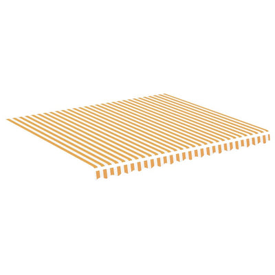 Vidaxl vervangingsdoek voor luifel 400x350 cm polyester geel en wit
