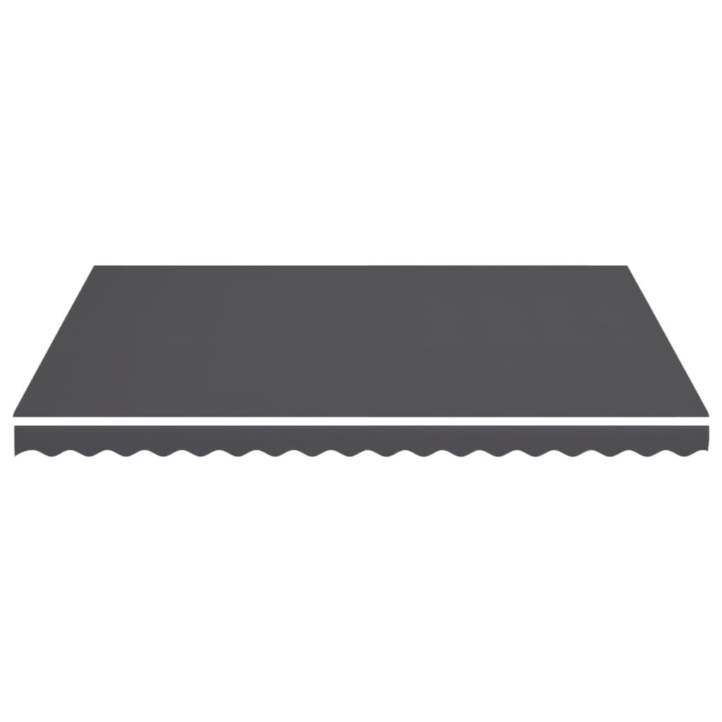 Vidaxl vervangingsdoek voor luifel 450x350 cm polyester antracietkleurig