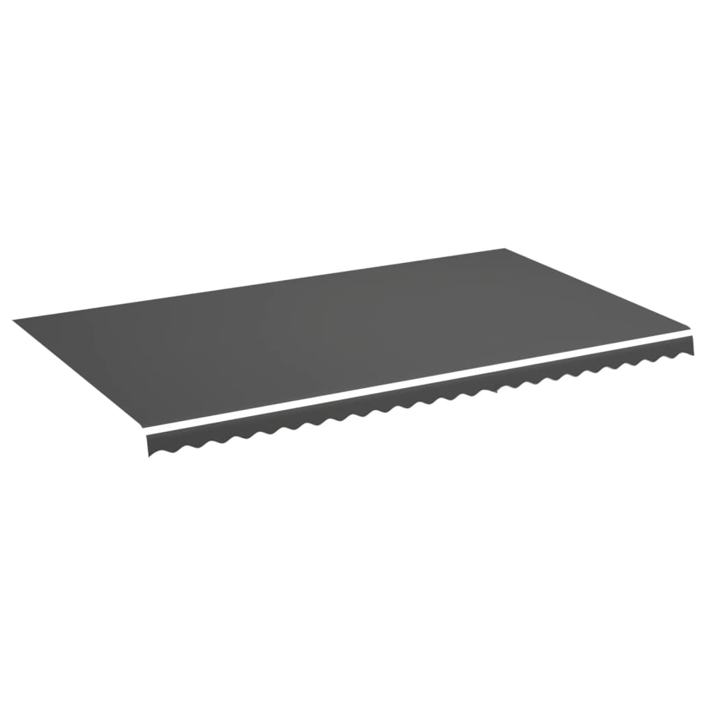 Vidaxl vervangingsdoek voor luifel 600x350 cm polyester antracietkleurig