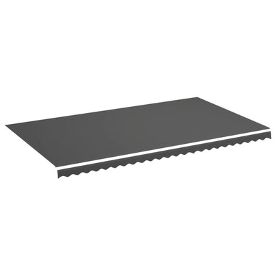 Vidaxl vervangingsdoek voor luifel 600x350 cm polyester antracietkleurig