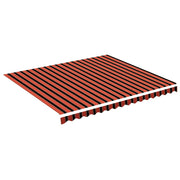 Vidaxl vervangingsdoek voor luifel 400x350 cm polyester oranje en bruin - afbeelding 2