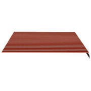 Vidaxl vervangingsdoek voor luifel 400x350 cm polyester oranje en bruin - afbeelding 3