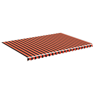 Vidaxl vervangingsdoek voor luifel 5x3,5 m oranje en bruin