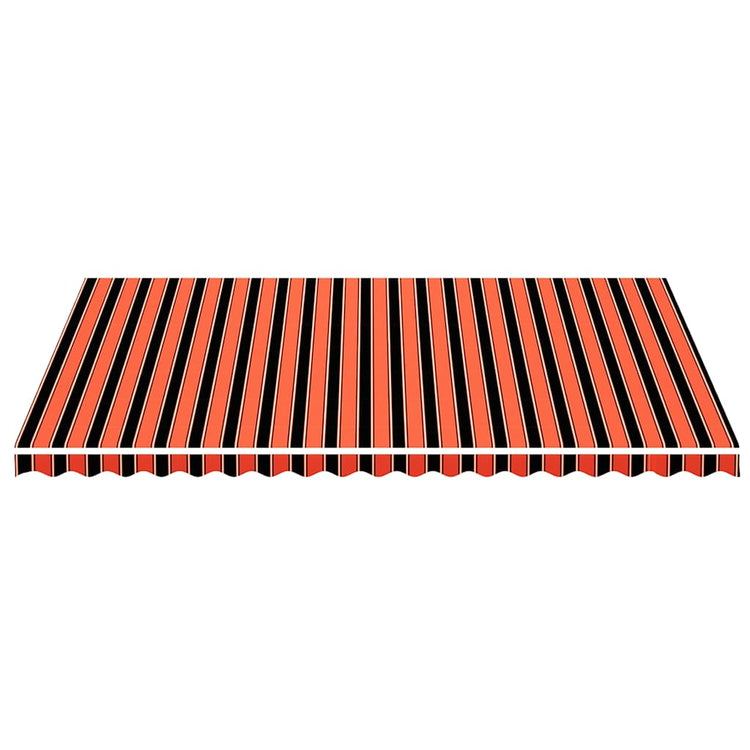 Vidaxl vervangingsdoek voor luifel 5x3,5 m oranje en bruin