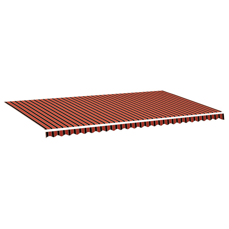 Vidaxl vervangingsdoek voor luifel 600x350 cm polyester oranje en bruin