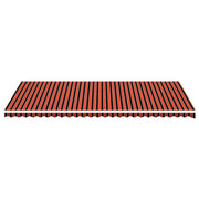Vidaxl vervangingsdoek voor luifel 600x350 cm polyester oranje en bruin - afbeelding 3