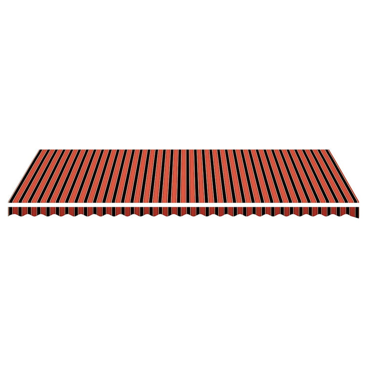 Vidaxl vervangingsdoek voor luifel 600x350 cm polyester oranje en bruin