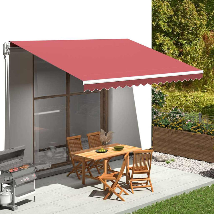 Vidaxl vervangingsdoek voor luifel 450x300 cm polyester bordeauxrood