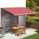 Vidaxl vervangingsdoek voor luifel 500x300 cm polyester bordeauxrood