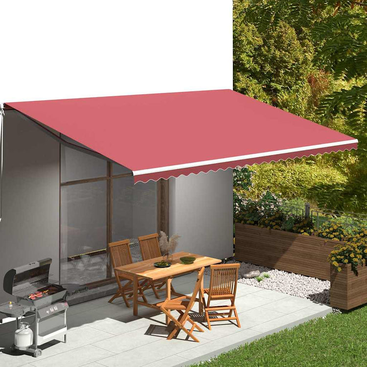Vidaxl vervangingsdoek voor luifel 600x300 cm polyester bordeauxrood