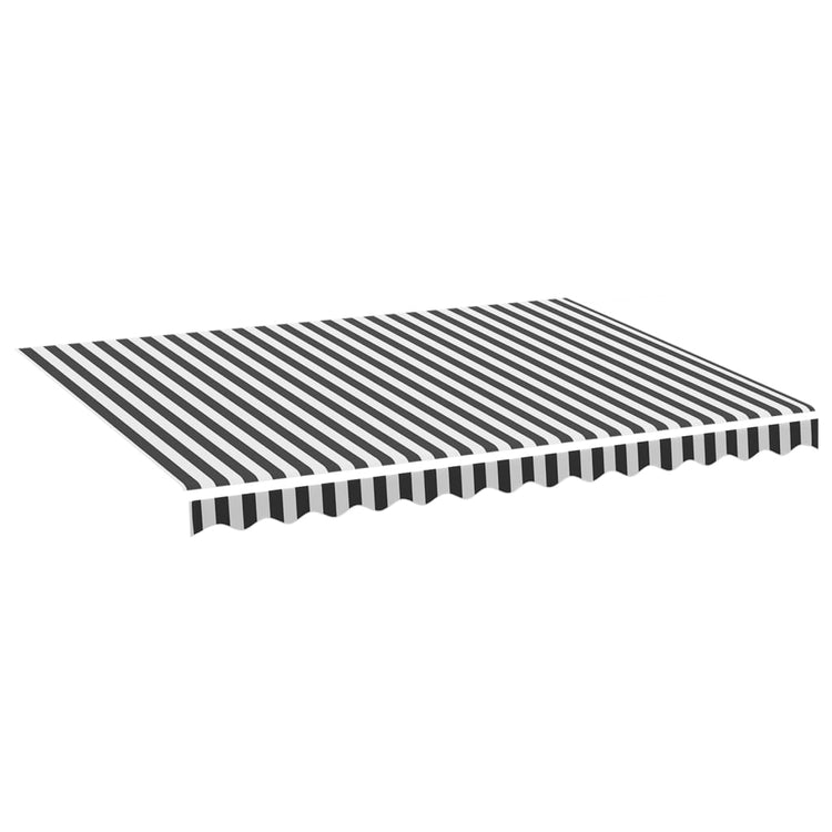 Vidaxl vervangingsdoek voor luifel 350x250 cm antracietkleurig en wit