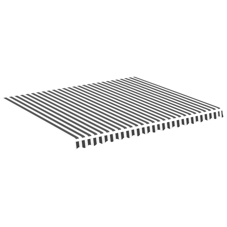 Vidaxl vervangingsdoek voor luifel 400x350 cm antracietkleurig en wit