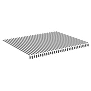 Vidaxl vervangingsdoek voor luifel 450x350 cm polyester antracietkleurig en wit - afbeelding 2