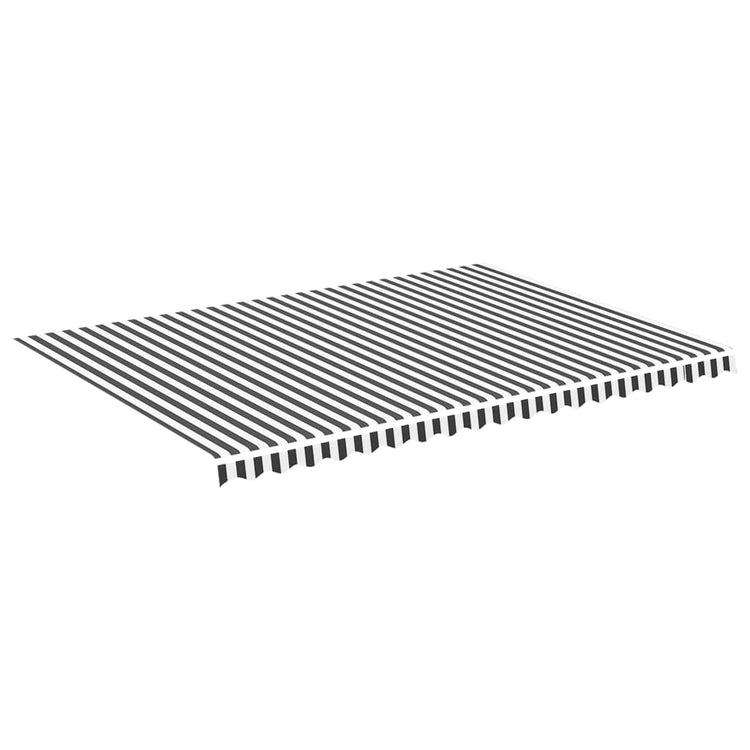 Vidaxl vervangingsdoek voor luifel 500x350 cm antracietkleurig en wit