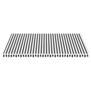 Vidaxl vervangingsdoek voor luifel 500x350 cm antracietkleurig en wit - afbeelding 3