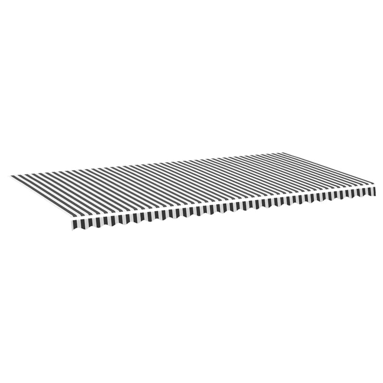 Vidaxl vervangingsdoek voor luifel 600x300 cm antracietkleurig en wit