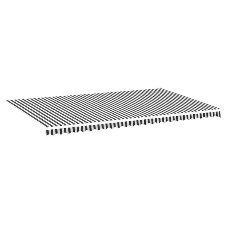 Vidaxl vervangingsdoek voor luifel 600x350 cm antracietkleurig en wit